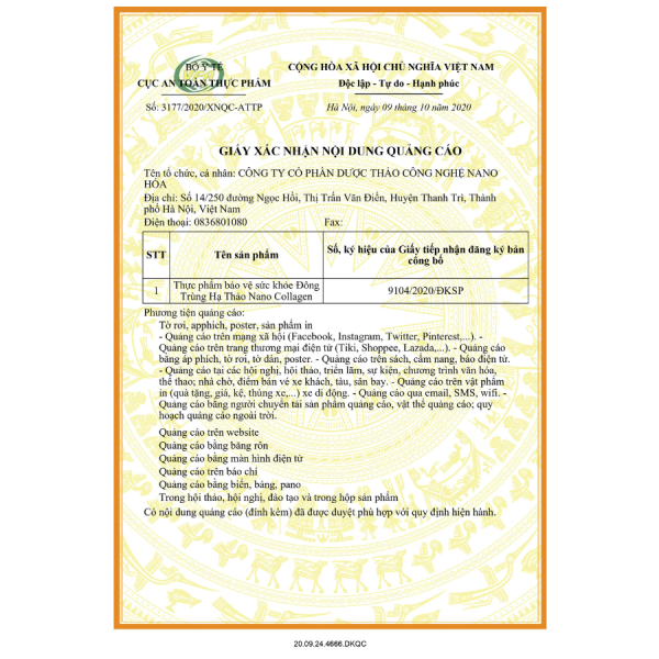 HSQC-dong-trung-ha-thao-nano-collagen Đông trùng hạ thảo Nano Collagen